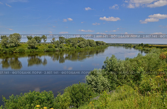 Река Угра. Стоковое фото, фотограф Елена Коромыслова / Фотобанк Лори