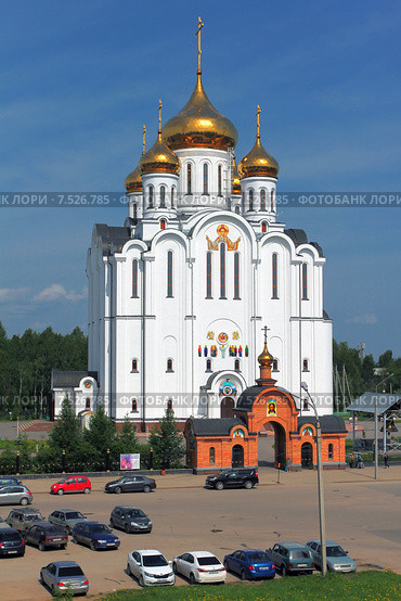 Республика Коми. Сыктывкар. Собор Стефана Пермского (2015 год). Стоковое фото, фотограф Александр Тарасенков / Фотобанк Лори