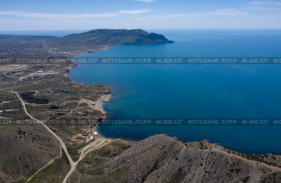 Республика Крым. Судак. Бухта Капсель в Черном море (2021 год). Стоковое фото, фотограф Сергей Мальгавко / ТАСС / Фотобанк Лори