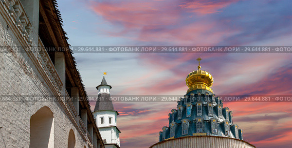 Resurrection Monastery (Voskresensky Monastery, Novoiyerusalimsky Monastery or New Jerusalem Monastery)-- is a major monastery of the Russian Orthodox Church in Moscow region, Russia. (2016 год). Стоковое фото, фотограф Владимир Журавлев / Фотобанк Лори