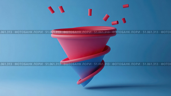 retention collapsing sales funnel ai generated. Стоковое AI-изображение, AI-художник Vectorwin / Фотобанк Лори