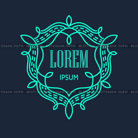 Retro  Monogram Logos. Vintage Vector Concepts. EPS 10. Стоковая иллюстрация, агентство Ingram Publishing / Фотобанк Лори