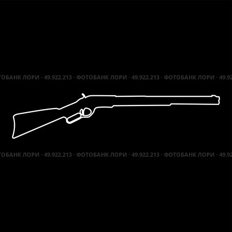 Rifle white icon . Стоковая иллюстрация, агентство Ingram Publishing / Фотобанк Лори