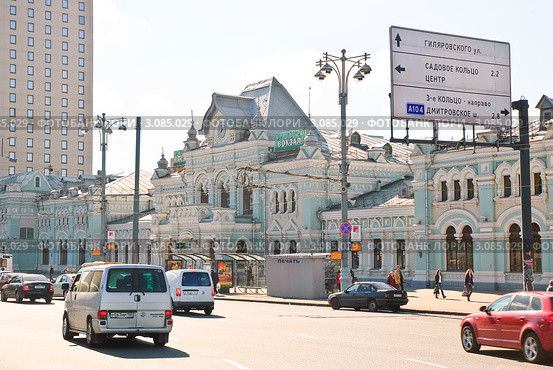 Рижский вокзал в Москве (2010 год). Редакционное фото, фотограф Алёшина Оксана / Фотобанк Лори