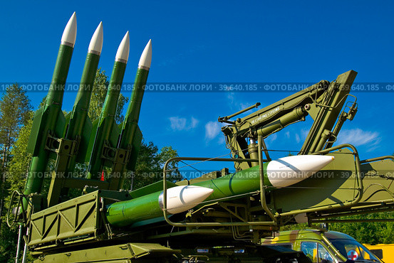 Rockets of Buk missile system (2008 год). Редакционное фото, фотограф Сергей Буторин / Фотобанк Лори