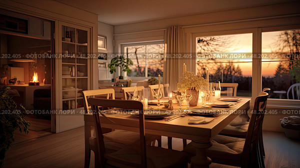room blurred interior of a home ai generated. Стоковое AI-изображение, AI-художник Vectorwin / Фотобанк Лори