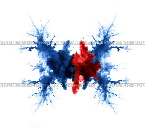 Rorschach test - a psychodiagnostic test for personality research. Generative AI. Стоковое AI-изображение, AI-художник Андрей Аркуша / Фотобанк Лори