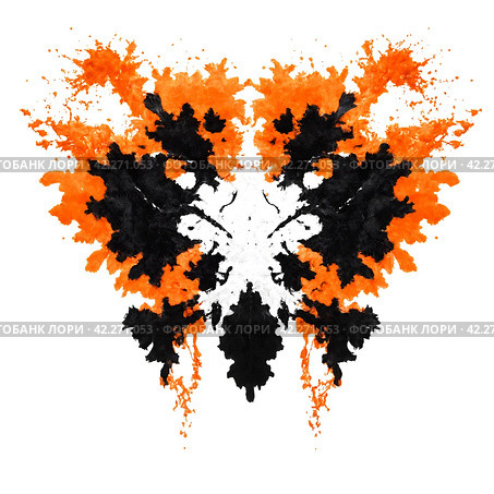 Rorschach test - a psychodiagnostic test for personality research. Generative AI. Стоковое AI-изображение, AI-художник Андрей Аркуша / Фотобанк Лори
