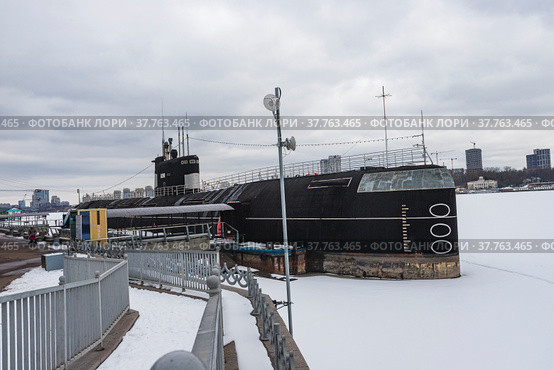 Россия. Москва. Подводная лодка Б-396 "Новосибирский Комсомолец" (2022 год). Редакционное фото, фотограф Литвяк Игорь / Фотобанк Лори