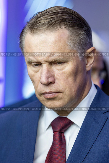 Россия. Санкт-Петербург. Министр здравоохранения РФ Михаил Мурашко. Петербургский международный экономический форум. Russia. Saint-Petersburg. The Minister of Health of the Russian Federation Mikhail Murashko. St. Petersburg International Economic Forum. (2024 год). Редакционное фото, фотограф Алексей Смышляев / Фотобанк Лори