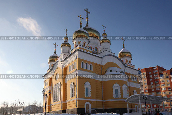 Россия. Саранск.Храм Кирилла и Мефодия (2018 год). Стоковое фото, фотограф Ерохин Дмитрий Викторович / Фотобанк Лори