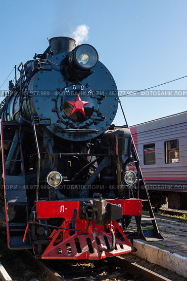 Россия,Тверская область,Осташков-25.08.2024. РЕТРОПОЕЗД «СЕЛИГЕР» БОЛОГОЕ – ОСТАШКОВ на паровой тяге. Russia, Tver region,Ostashkov-08/25/2024. RETROPOEZD "SELIGER" BOLOGOE – OSTASHKOV on steam traction. Редакционное фото, фотограф Мария / Фотобанк Лори
