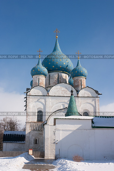 Рождественский храм в Суздале  (1222-1225) (2009 год). Редакционное фото, фотограф Яков Филимонов / Фотобанк Лори
