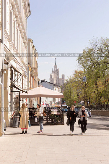 Russia, Moscow, Lubyansky proezd (2019 год). Редакционное фото, фотограф Татьяна Васильева / Фотобанк Лори