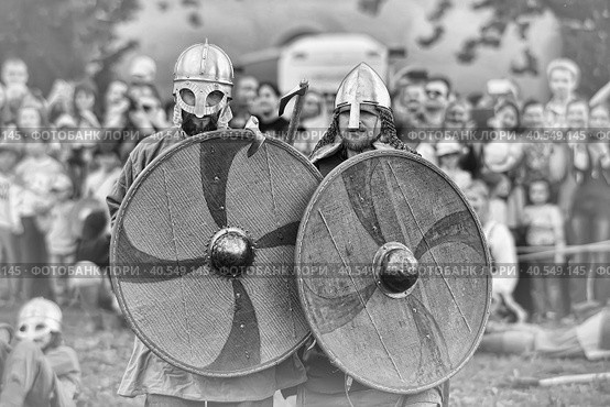 Russia, St. Petersburg 29,05,2015 Festival of medieval culture "Norwegian Vikings" Редакционное фото, фотограф Анна Кривицкая / Фотобанк Лори