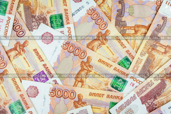 Russian money banknotes. Стоковое фото, фотограф Корнеев Вячеслав / Фотобанк Лори