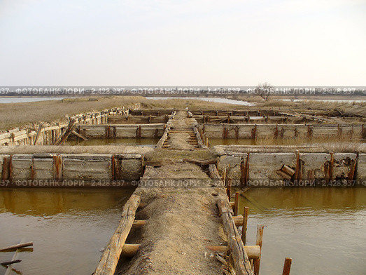 Саки, Восточный лечебный водоем Сакского озера, Сакская ГГРЭС (2011 год). Стоковое фото, фотограф Анна Мартынова / Фотобанк Лори