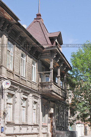 Самара. Улица Молодогвардейская, фрагмент дома 134/136 (1898 год) (2017 год). Редакционное фото, фотограф Илюхина Наталья / Фотобанк Лори