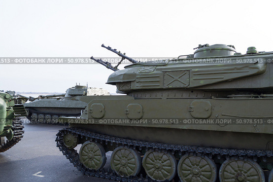 Самоходная зенитная установка ЗСУ-23-4 Шилка, противовоздушная оборона. Волгоград, Центральная набережная, Россия. (2020 год). Редакционное фото, фотограф Андрей Цыганков / Фотобанк Лори