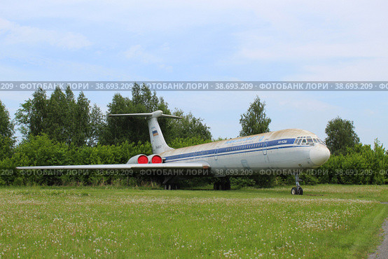 Самолёт Ил-62 в Ульяновском музее гражданской авиации (2021 год). Редакционное фото, фотограф Иван Дуплик / Фотобанк Лори