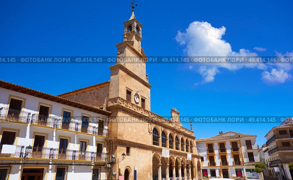 San Clemente village in Cuenca at Castile La Mancha by Saint James Way of levante. Стоковое фото, агентство Ingram Publishing / Фотобанк Лори
