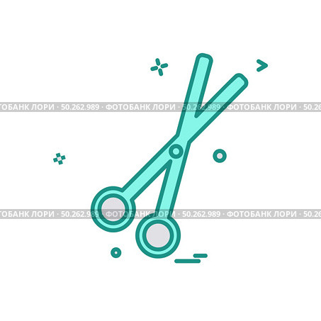 Scissor icon design vector. Стоковая иллюстрация, агентство Ingram Publishing / Фотобанк Лори