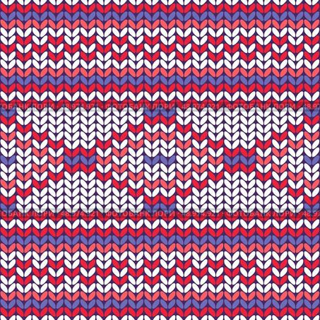 Seamless knitted pattern.  Seamless pattern can be used for wallpaper, pattern fills, web page background. Vector illustration. Стоковая иллюстрация, агентство Ingram Publishing / Фотобанк Лори