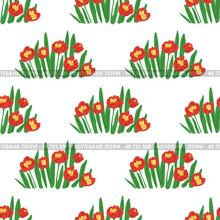 Seamless pattern flowers vector illustration. The seamless design seamlessly combined elements nature and art, blurring boundaries The endless repetition seamless pattern mesmerized viewers. Seamless pattern flowers. The endless repetition seamless pattern created mesmerizing visual effect, drawing viewer in. Стоковая иллюстрация, агентство Ingram Publishing / Фотобанк Лори