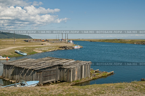 Село Большое Голоустное. Стоковое фото, фотограф Борис Иванов / Фотобанк Лори