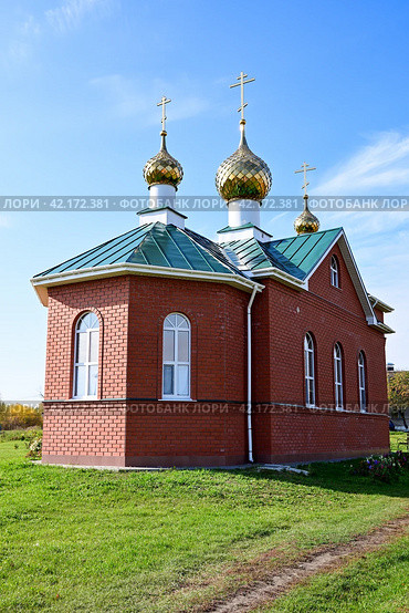 Село Пятково Тюменская область. Сельская церковь Петра и Павла (2023 год). Стоковое фото, фотограф Александр Тараканов / Фотобанк Лори