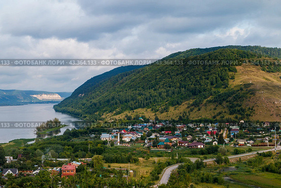 Село Ширяево, Самарская область. Берег Волги (2023 год). Стоковое фото, фотограф Бродовой Дмитрий / Фотобанк Лори