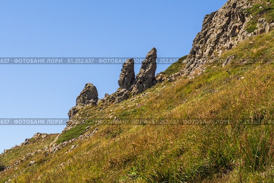 Семиглавый горный массив, Туапсинский район. Краснодарский край. Стоковое фото, фотограф Алексей Букреев / Фотобанк Лори