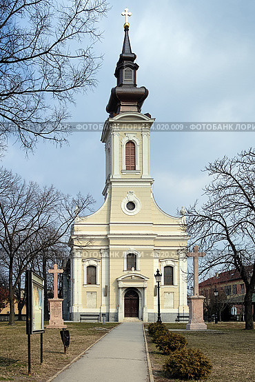 Сербская православная церковь Вознесения Господня в Суботице (2012 год). Стоковое фото, фотограф Михаил Марковский / Фотобанк Лори