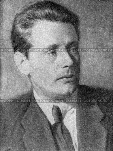 Сергей Обрадович - русский советский поэт, переводчик и редактор. Стоковое фото, фотограф Retro / Фотобанк Лори