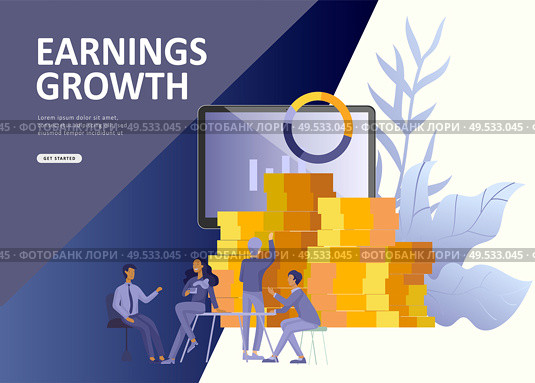 Set Landing page template people business app, marcet research, merger, focus group research and earnings growth, start up and solution. Vector illustration concept website mobile development. Set Landing page template people business app, marcet research, merger, focus group research and earnings growth, start up and solution. Стоковая иллюстрация, агентство Ingram Publishing / Фотобанк Лори