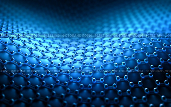 Several molecules connected, crystallized in the hexagonal system, concept of a carbon structure. Стоковое фото, агентство Ingram Publishing / Фотобанк Лори