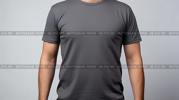 shir dark grey t shirt ai generated. Стоковое AI-изображение, AI-художник Vectorwin / Фотобанк Лори