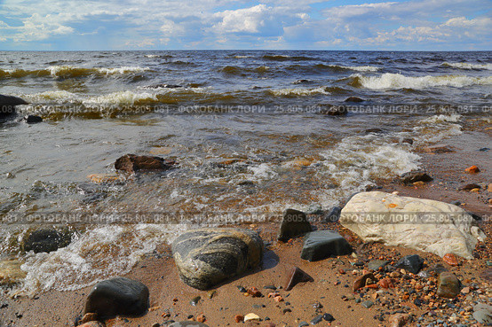 Shore of Onega lake in Karelia. Стоковое фото, фотограф Михаил Коханчиков / Фотобанк Лори