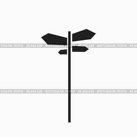 signpost vector icon. Стоковая иллюстрация, агентство Ingram Publishing / Фотобанк Лори