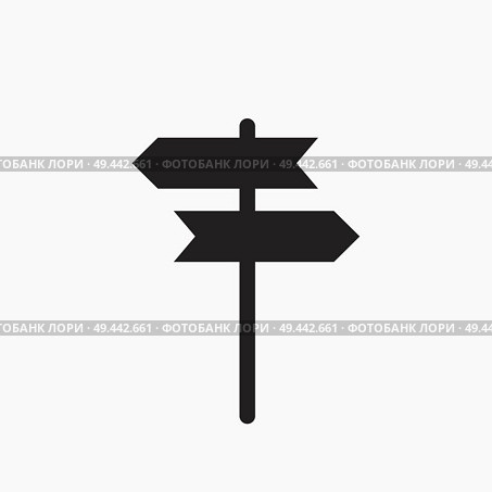 signpost vector icon. Стоковая иллюстрация, агентство Ingram Publishing / Фотобанк Лори