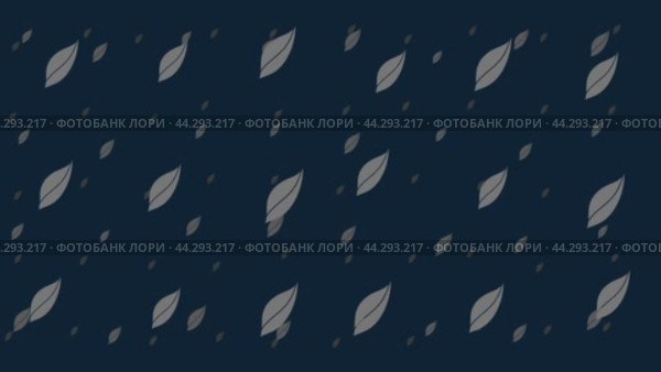 Символы листовки перемещаются горизонтально слева направо. Эффект параллакса. Плавающие символы расположены случайным образом. Плавная анимация в формате 4k на темно-синем фоне. Стоковое видео, видеограф Карпенко Алексей / Фотобанк Лори