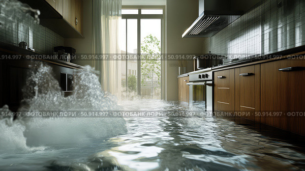 sink kitchen water ai generated. Стоковое AI-изображение, AI-художник Vectorwin / Фотобанк Лори
