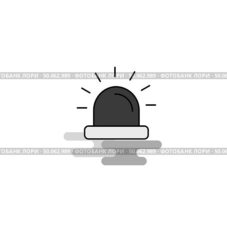 Siren Web Icon. Flat Line Filled Gray Icon Vector. Стоковая иллюстрация, агентство Ingram Publishing / Фотобанк Лори