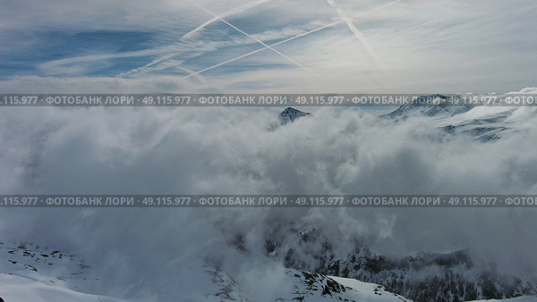 Snow Alp mountain range landscape. Стоковое фото, фотограф Михаил Коханчиков / Фотобанк Лори