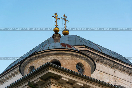 Собор Бориса и Глеба (1785-1796 гг.). Новоторжский Борисоглебский монастырь.Торжок, Тверская область (2021 год). Стоковое фото, фотограф Александр Щепин / Фотобанк Лори