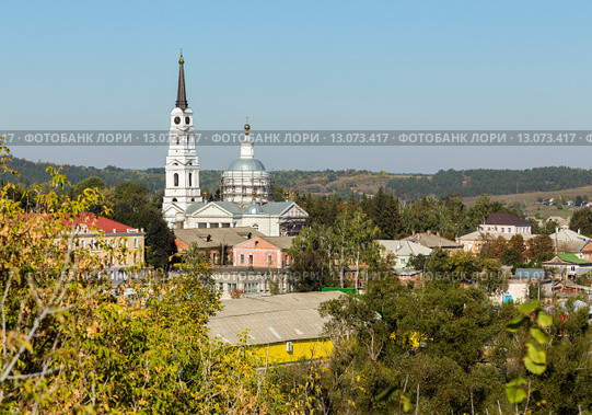 Собор Успения Пресвятой Богородицы. Город Рыльск (2015 год). Стоковое фото, фотограф Сергей Лаврентьев / Фотобанк Лори