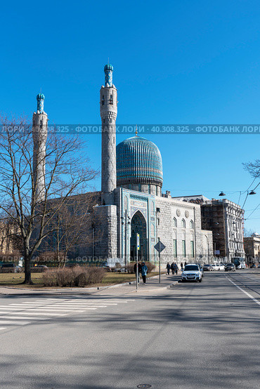 Соборная мечеть. Санкт-Петербург (2019 год). Редакционное фото, фотограф Александр Щепин / Фотобанк Лори