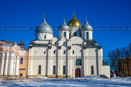 Софийский собор. Великий Новгород, Россия (2022 год). Стоковое фото, фотограф Анна Карасева / Фотобанк Лори