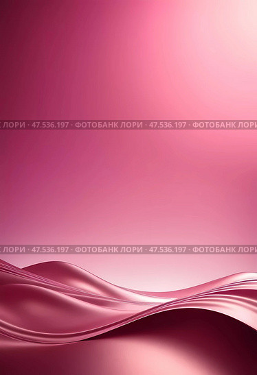 Soft pink waves gracefully undulate across a fluid background, creating a harmonious blend of shades that inspire creativity and warmth in any artistic space Generative AI. Стоковое AI-изображение, AI-художник Юлия Петровская / Фотобанк Лори