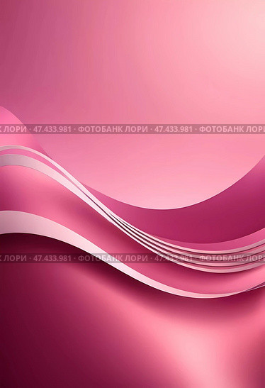 Soft pink waves undulate gracefully across a tranquil canvas, blending gentle stripes that evoke a sense of calm and creativity in an abstract realm of artistry Generative AI. Стоковое AI-изображение, AI-художник Юлия Петровская / Фотобанк Лори